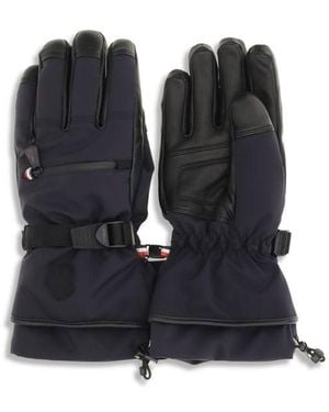 Moncler Blue Nylon Gloves