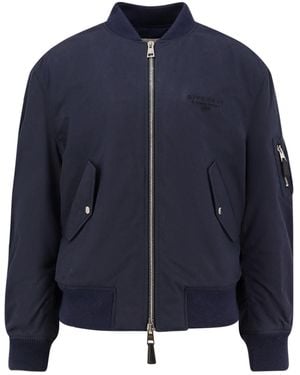 Givenchy Cotton Blend Bomber Jacket - Blue