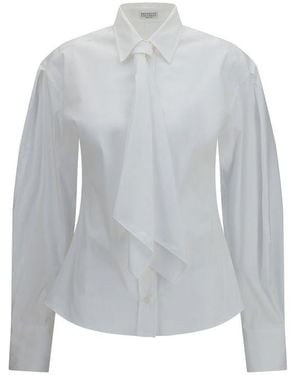 Brunello Cucinelli Cotton Dress Shirt - Grey