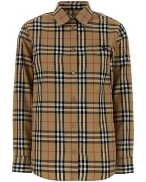 Burberry Embroidered Cotton Shirt - Multicolor