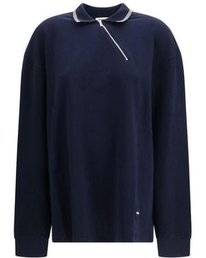 Miu Miu Blue Cotton Polo Shirt