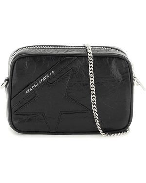 Golden Goose Leather Mini Star Bag - Black