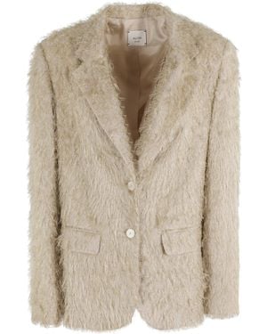 Alysi Blazer Fringe Monopetto - Natural