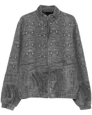 Daily Paper Snake Zipped Jacket - Grey