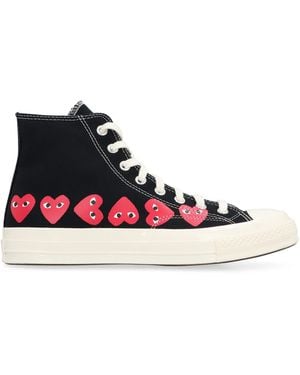 COMME DES GARÇONS PLAY Converse X Chuck 70 High-Top Sneakers Canvas Sneakers - White