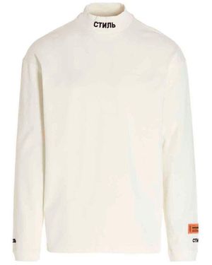 Heron Preston Logo Mock-Neck T-Shirt - White