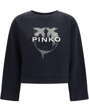 Pinko Neves Sweatshirt Cotton Sweatshirts - Blue