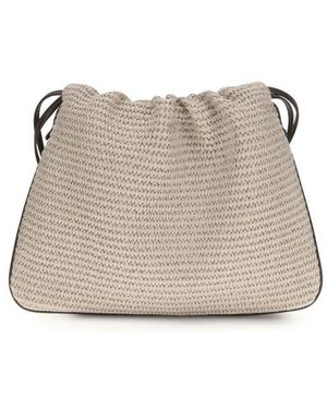 Brunello Cucinelli Beige Cotton Handbag - Grey