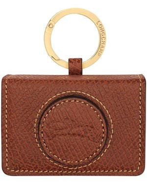 Longchamp Keychain Epure With Leather Finishes Products - Brown