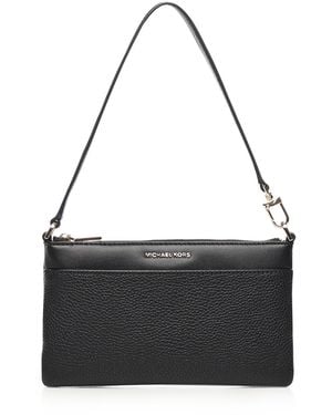 MICHAEL Michael Kors Jet Set Medium Leather Wristlet - Black