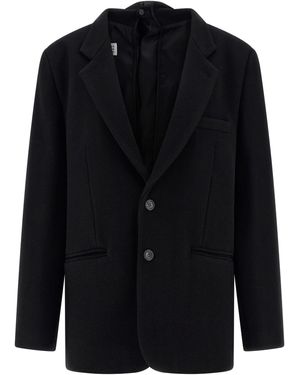 MM6 by Maison Margiela Back Panel Blazer - Blue