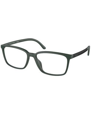 Polo Ralph Lauren Eyeglasses Square Full Rim, Matte Bottle Frame And Clear Demo Lenses Lens Ph2250U5508 Sunglasses - Green
