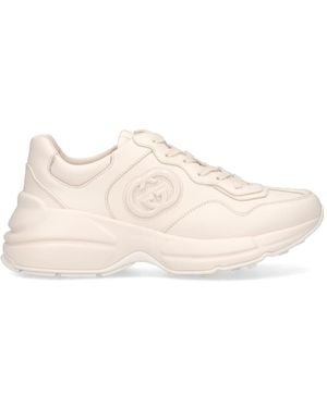 Gucci Rhyton Trainers - Pink