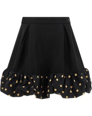 Moschino Polka Dots Insert Skirt - Black