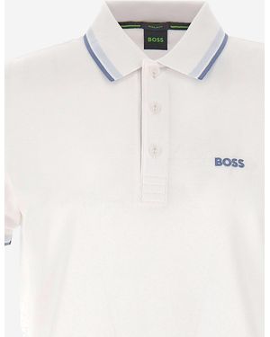 BOSS Polo Shirt Cotton Piqué - White