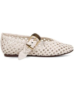 Zimmermann Alchemy Leather Ballets - White