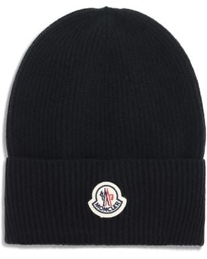 Moncler Wool And Cashmere Hat - Blue