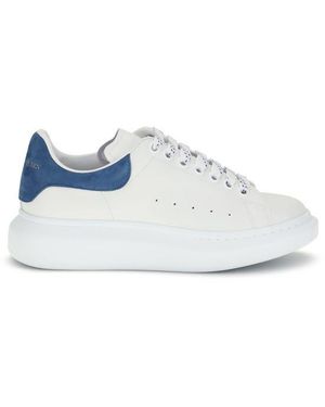 McQueen Leather Trainers - Blue