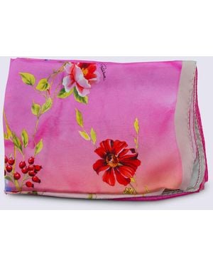 Roberto Cavalli Silk Scarf - Pink