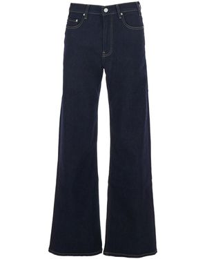 AG Jeans Wide Leg Jeans Denim - Blue