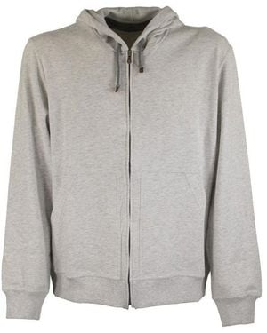 Brunello Cucinelli Light Zip Hoodie Jacket - Grey