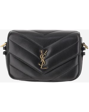 Saint Laurent Shoulder Bag Loulou Toy Leather - Black