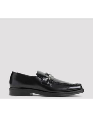 Martine Rose Square Toe Loafers - Black