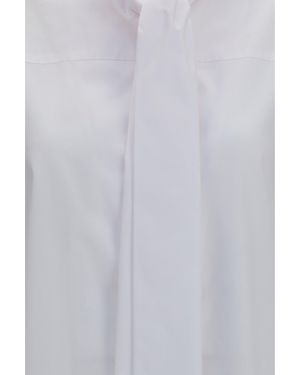 Dries Van Noten Shirt With Scarf Detail Cotton - White