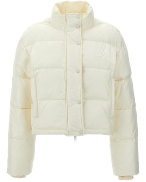 Courreges Polyester Full-Length Jacket - White