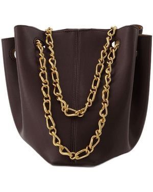 Nanushka The Gather Bucket Bag - Brown