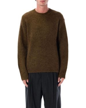 BERNER KUHL Alpaca Drop Crew Sweater - Brown