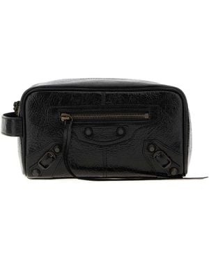 Balenciaga Balenciaga Lamb Leather Travel Wallet - Black
