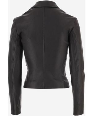 Gucci Leather Jacket Lambskin - Black