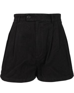 Filippa K High Waist Pleated Shorts - Black