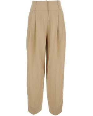 TOTEME Pants Draped Balloon Viscose - Natural