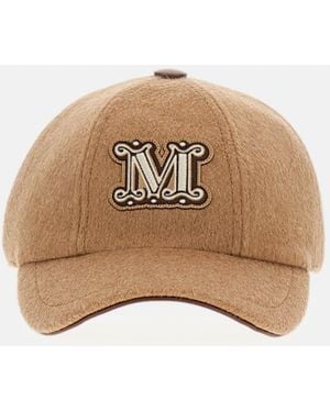 Max Mara Fedora Baseball Hat - Natural