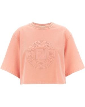 Fendi 3D Roma Sweatshirt Cotton - Pink