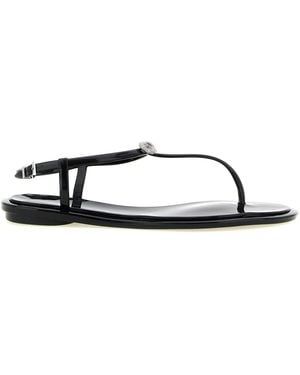 Mach & Mach Pvc Flat Sandals - Black
