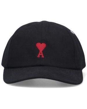 Ami Paris Baseball Cap Logo - Blue