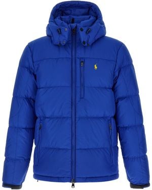 Polo Ralph Lauren Logo Embroidery Down Jacket - Blue