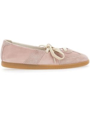 Maison Margiela Low Top Trainers Leather-Suede Sheep Trainers - Pink