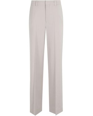 Victoria Beckham Pumice Classic Straight Leg Trousers - White