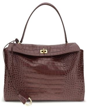 Balenciaga Rodeo Medium Handbag - Purple
