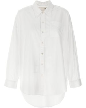 R13 Poplin Shirt Cotton Shirt, Blouse - White