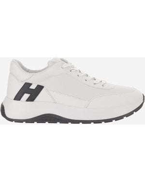 Hogan Sneakers Hi-Light Nappa Leather Sneakers - White