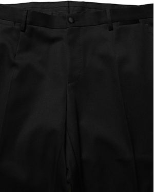 Dolce & Gabbana Crystal Embellished 2 Piece Suit Virgin Wool Silk Polyester - Black