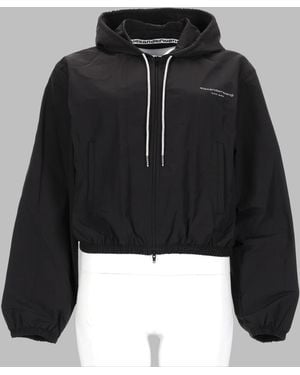 Alexander Wang Hooded Jacket Cotton Polyamide - Black
