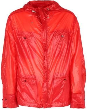 Ferragamo Techno Fabric Jacket Polyamide Raincoats - Red