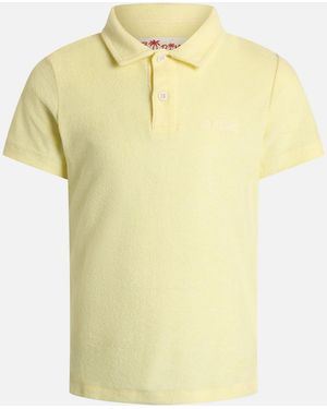 MC2 Saint Barth Boy Pale Terry Polo Shirt Jeremy Jr - Yellow