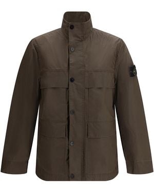 Stone Island Waterproof Jacket - Brown